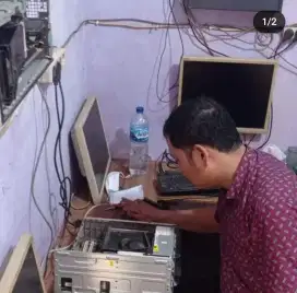 Terima service/setting/spare part komputer CCTV elektronik/desain