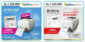 Blueprint TD110 BT Printer Thermal Resi Online Shop Barcode Label