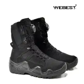 Sepatu pdl WB tactical Force one Tali putar Hitam Original