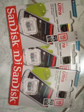 MicrosSD Sandisk Ultra Micro SD Card 16 Gb Ori