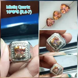 CINCIN BATU PERMATA MULTYCOLOUR QUARTZ