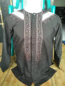 Baju Koko Muslim Pria Dewasa Remaja Bahan Full Cotton Adem Murmer