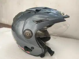 Helm INK T1 Solid Grey Double Visor