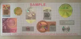 Stiker Label Hologram 3D Custom Design
