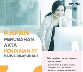 Jasa Perubahan Akta Notaris - Perubahan Anggaran Dasar Legal PT CV