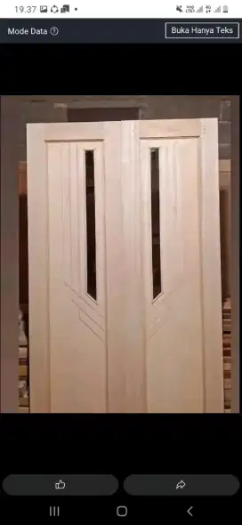 Pintu 2 nya ready dari kayu bekas meranti yg oven xan berkualitas