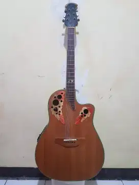 Gitar Akustik Elektrik Antik Merek Allegro Lawas Model Ovation Langka