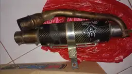 knalpot 3tech ronin karbon for new aerox inlet 50 free silincer sc