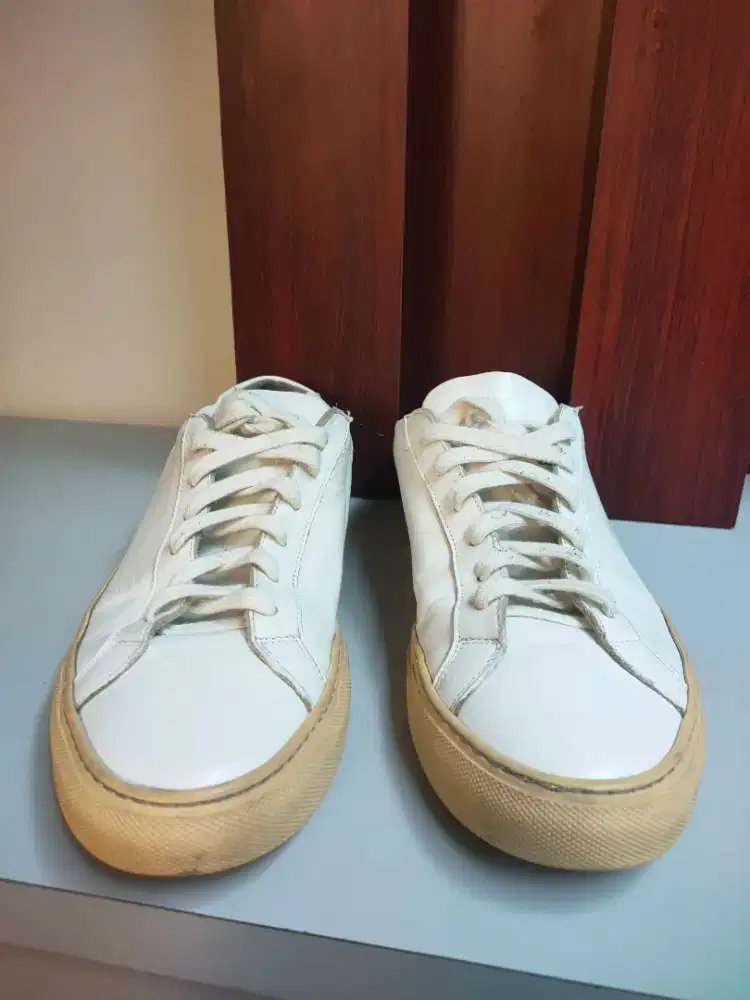 Sepatu Common Projects White Pearl UK 43 insol 275-280 Made in Italong
