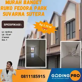 Termurah Ruko Fedora Park 2 Lantai Suvarna Cikupa Tangerang