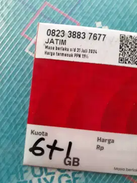 NOMOR RAPI ADA KUOTA 7 GB  TELKOMSEL MURAH.