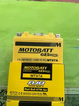 Aki Motor MOTOBATT MTX7A Untuk Ninja250 karbu, Fi, RR Mono, Zx250 Baru