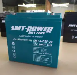 Aku kering 12volt 20amper khusus motor listrik 6DZf20