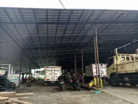 Rangka atap baja ringan bikin gudang