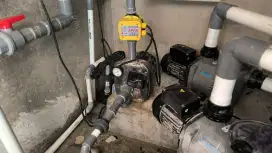 Pasang dan service pompa air filter air tandon air pipa bocor garansi