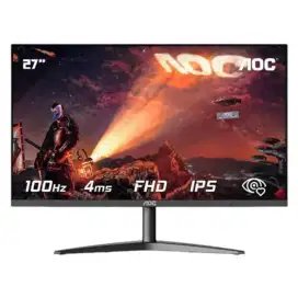 MONITOR AOC 27B1H2 : IPS PANEL VGA,HDMI,FHD 100HZ  MANTAP