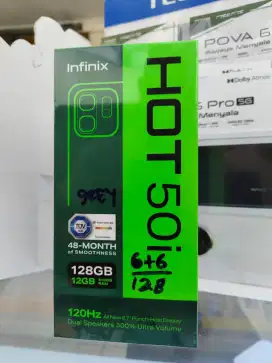 HP Infinix Hot 50i 6GB+6GB/128GB,Baru,Segel Box ,Garansi Resmi,Ori