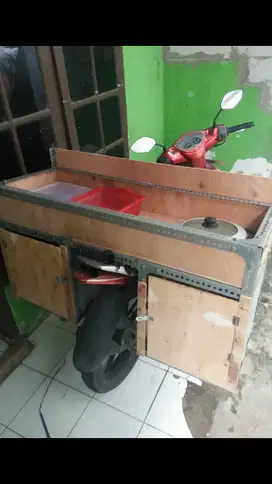 Dijual gerobak motor besi siku lubang murah