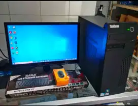 PC Fullset Lenovo M71e  Ram 8gb SSD 120gb Monitor 19 inc