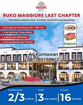 Ruko Maggiore Signature premium business natural vibes gading serpong