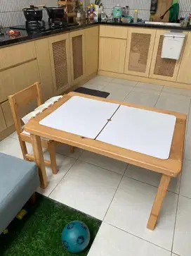 Meja anak dan kursi montessori sensori play table - AGAK RUSAK