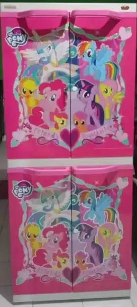 Lemari Plastik Pakaian Baju Anak Littlepony Naiba Little Pony 4 Susun