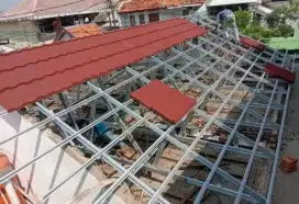 Atap rumah, rangka baja ringan,karnopi teras, pelapon pvc dll