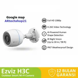 Smart Wifi IP Camera CCTV Outdoor Ezviz H3c 2MP Night Vision