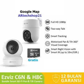 CCTV Indoor Outdoor Smart Home Ip Camera Ezviz C6N & H8C
