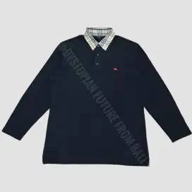 Burberry London Black/Nova Check Collar Polo Shirt
