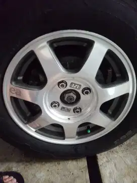 Velg honda accord cielo R15 4x114 original plus dop lengkap honda