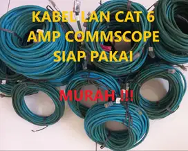 KABEL Set LAN UTP Cat 6 Cat6 AMP Commscope Original Siap Pakai