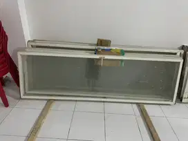 Pintu kaca jendela aluminium