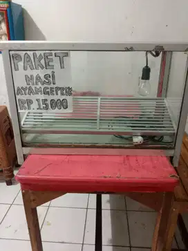 Etalase ayam geprek