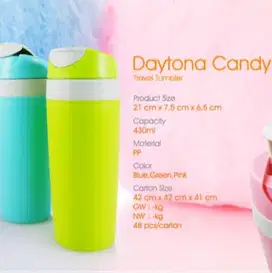 Daytona Candy Travel Tumbler Botol Minum 450 ml - Prelove