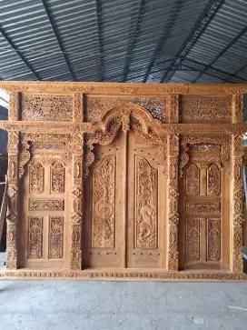 gebyok 3.5x270 pintu motif ukiran