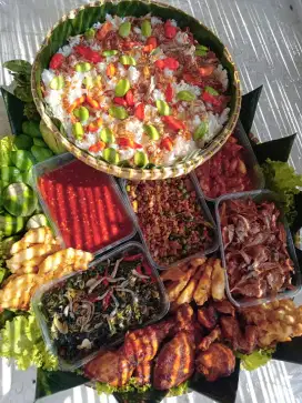NASI Liwetan bakul