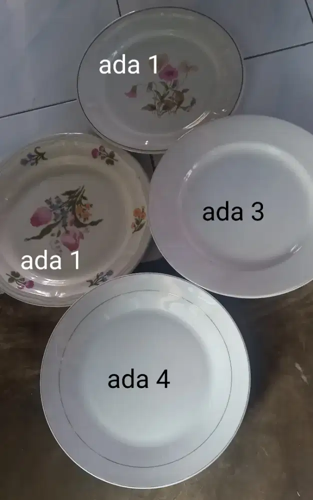 Piring makan keramik besar