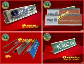 Papan Nama Meja Kantor/ Pintu, Dinding custom