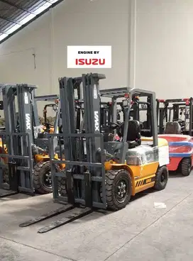 FORKLIFT VMAX MESIN DIESEL ISUZU JEPANG KAPASITAS 3 TON 3 METER