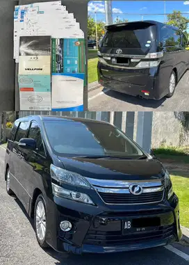 Toyota Vellfire Z 2012 Low KM Service Record Milik Pribadi