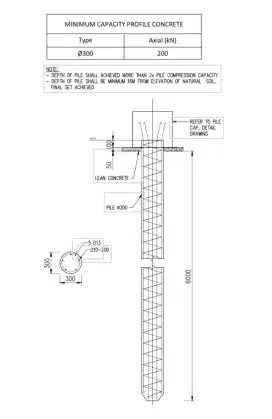 Bore pile strauss pile