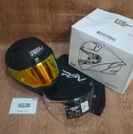 Paket Ganteng Helm Full Face RSV FFS21 - Size L - Matte Black