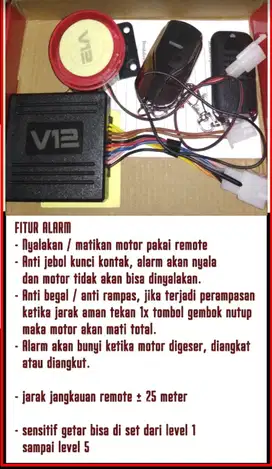 Pasang alarm motor vario beat nmax aerox vixion cbr m3 xride  freego