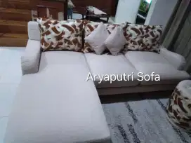 Menerima service sofa ganti kain / kulit