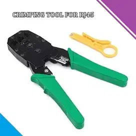 Tang Crimping Tools Krimping LAN RJ45 RJ11 + Alat Pengupas Kabel Pisau