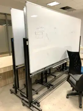 Papan Tulis Meeting Standing Roda / White Board Meeting Standing