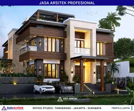 Jasa Arsitek Desain Gambar Rumah di Bekasi Desain Rumah 1911 m2