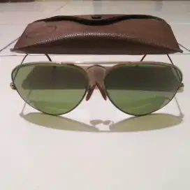 Vintage 80s Ray Ban B&L gold lens green