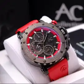 Ready!!Jam Tangan Alexandre Christie AC 9205 Collection Pria Rubber